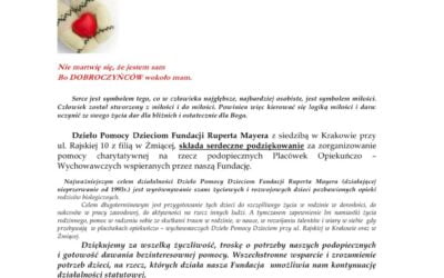Mikołajki i Święta Bożego Narodzenia – podziękowanie
